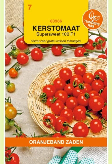 Cherry Tomato Supersweet 100 F1 (Solanum) 45 seeds OBZ